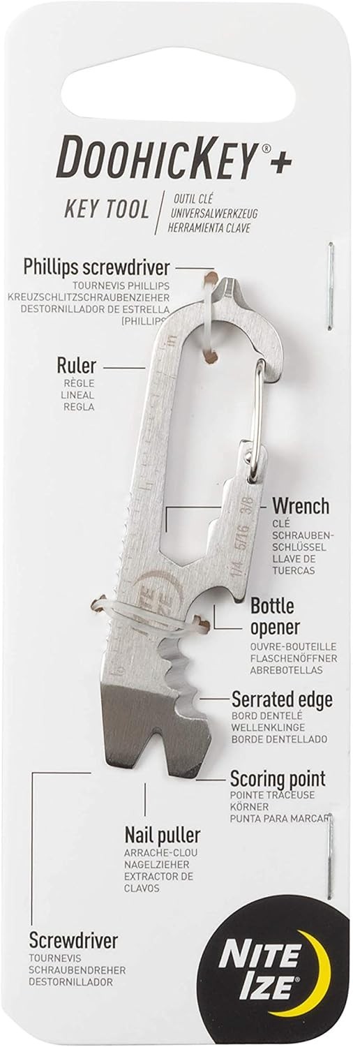 Nite IZE DoohicKey Keychain Multi-Tool Stainless Steel EDC Pocket Tool
