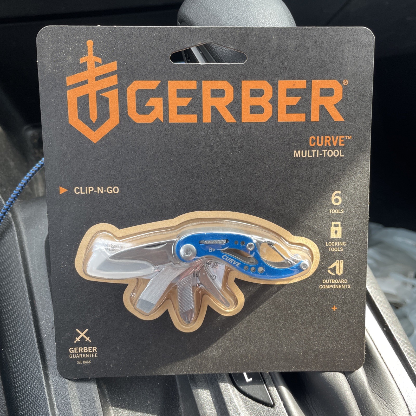 Gerber Curve Multi-Tool New Blue Clip N Go 6 In 1 Tool