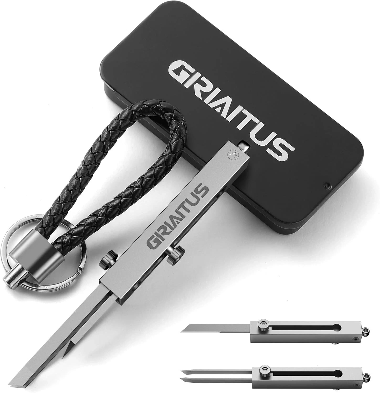 EDC Tweezers Precision Pocket Knife 2 in1 Keychain Multitool Knives Retractab…