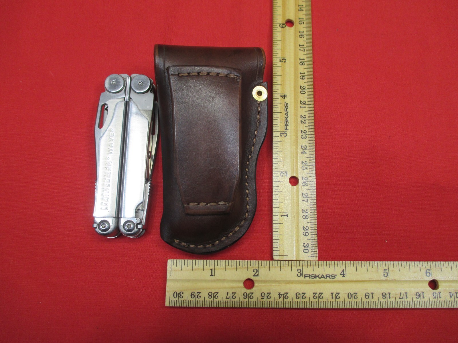 Leather Sheath for LEATHERMAN WAVE MULTI TOOL Western Holster Shaped