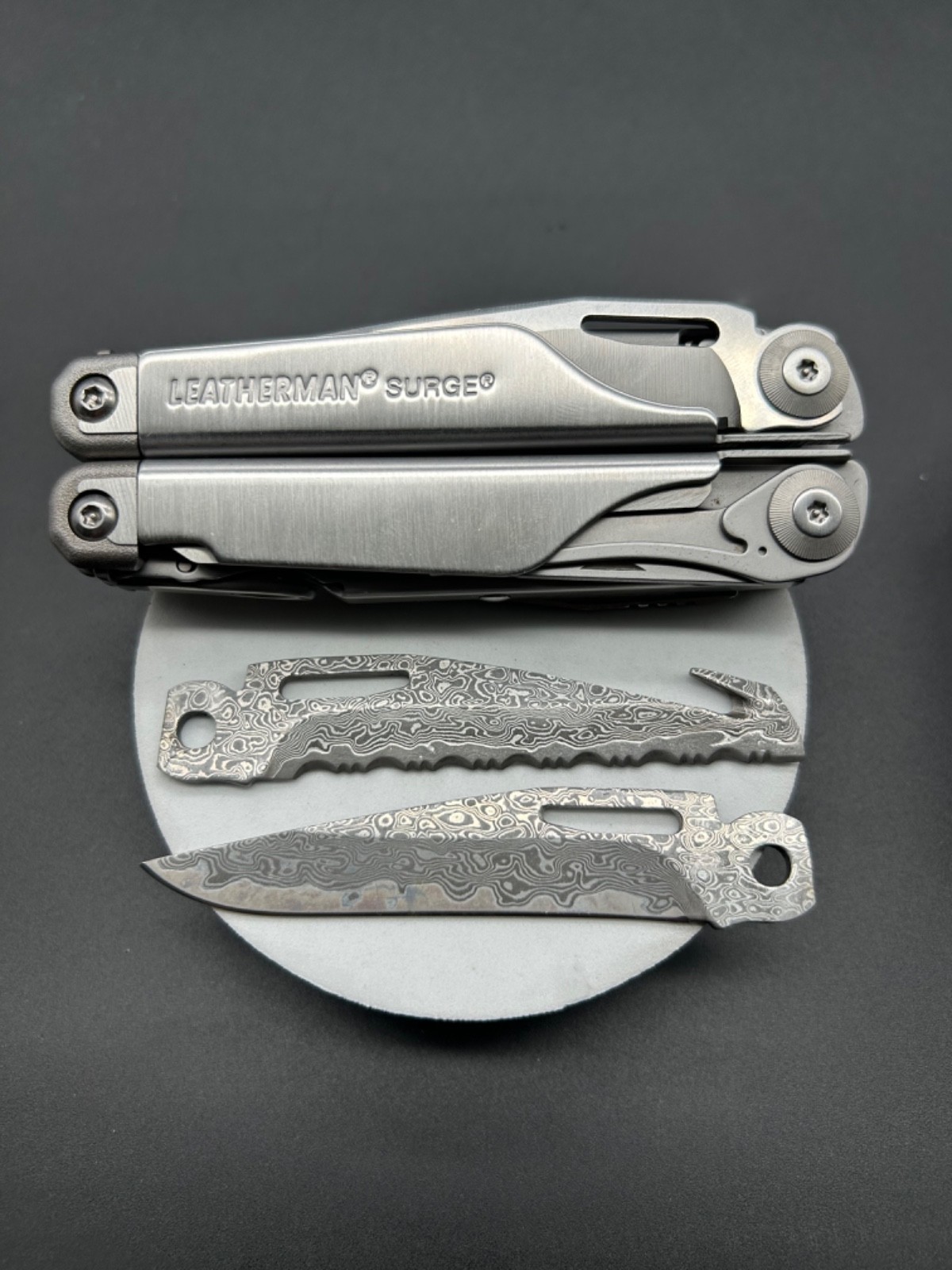 VG10 Damascus Blade for Leatherman Signal/Charge/Wave/Surge/P4-USA Shipped