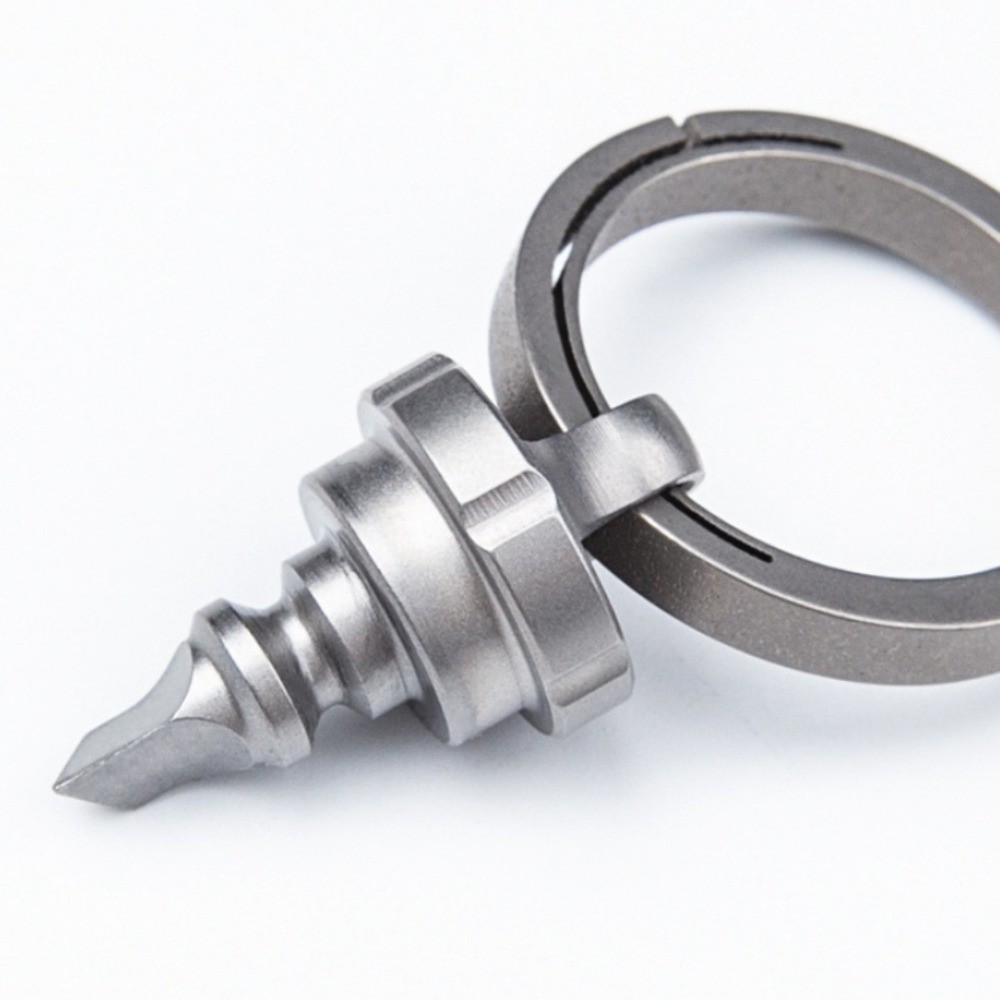 Titanium Alloy Quick Release Keychain Belt Clip Car Key Holder Ring EDC Durable