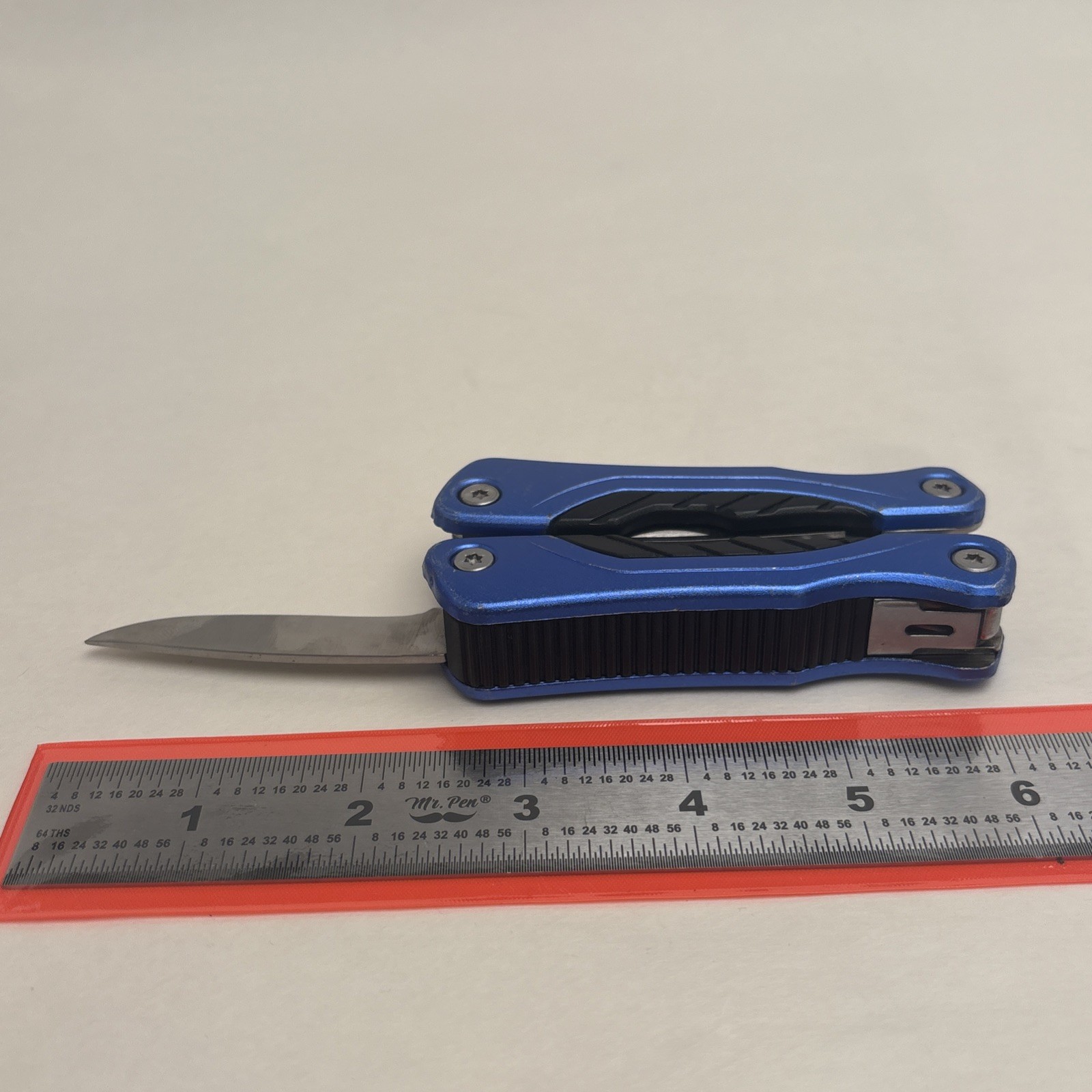 PT Multitool Pliers Spring-Loaded Pocket- Sized Blue Camp Hunt Fish Survival