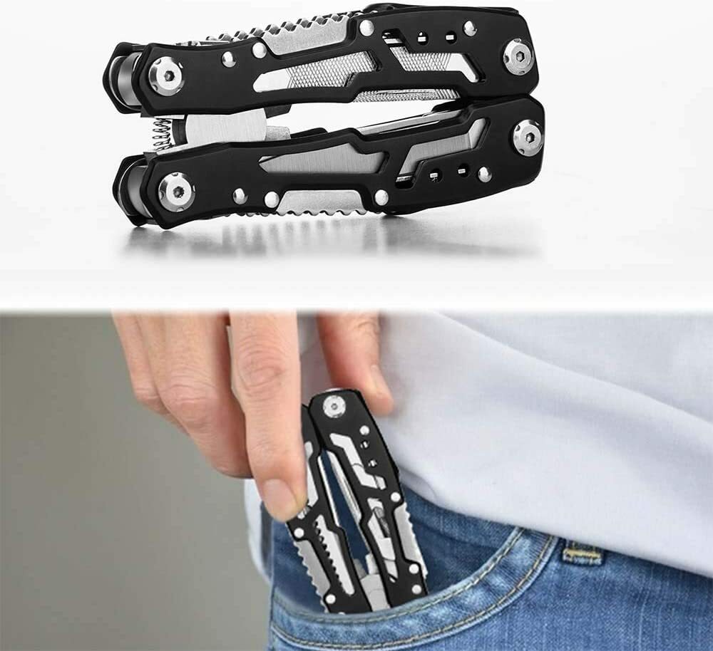 15 in 1 Multi Tool Kit Pliers Pocket Knife Folding Screwdriver Multi-functional