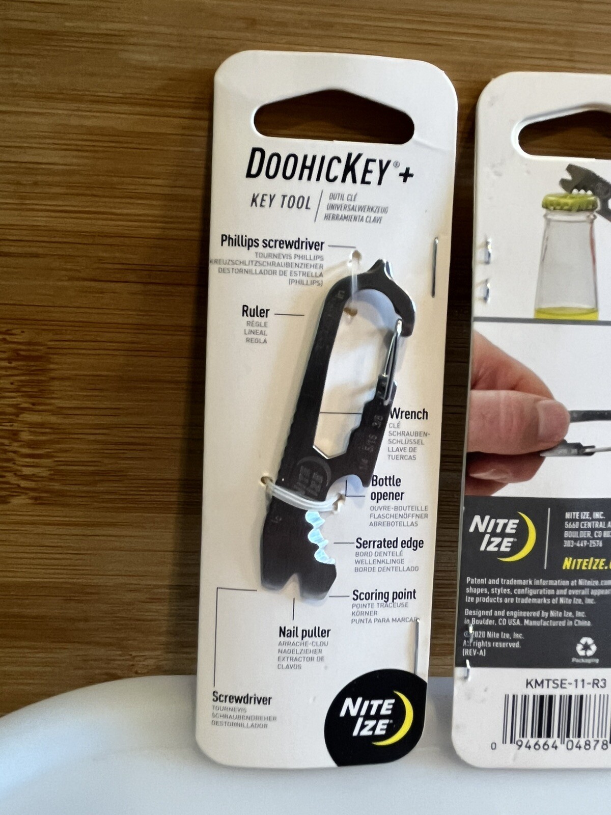 Nite Ize DoohicKey Keychain Mini Purpose Multi Tool Stainless Steel 2-Pack