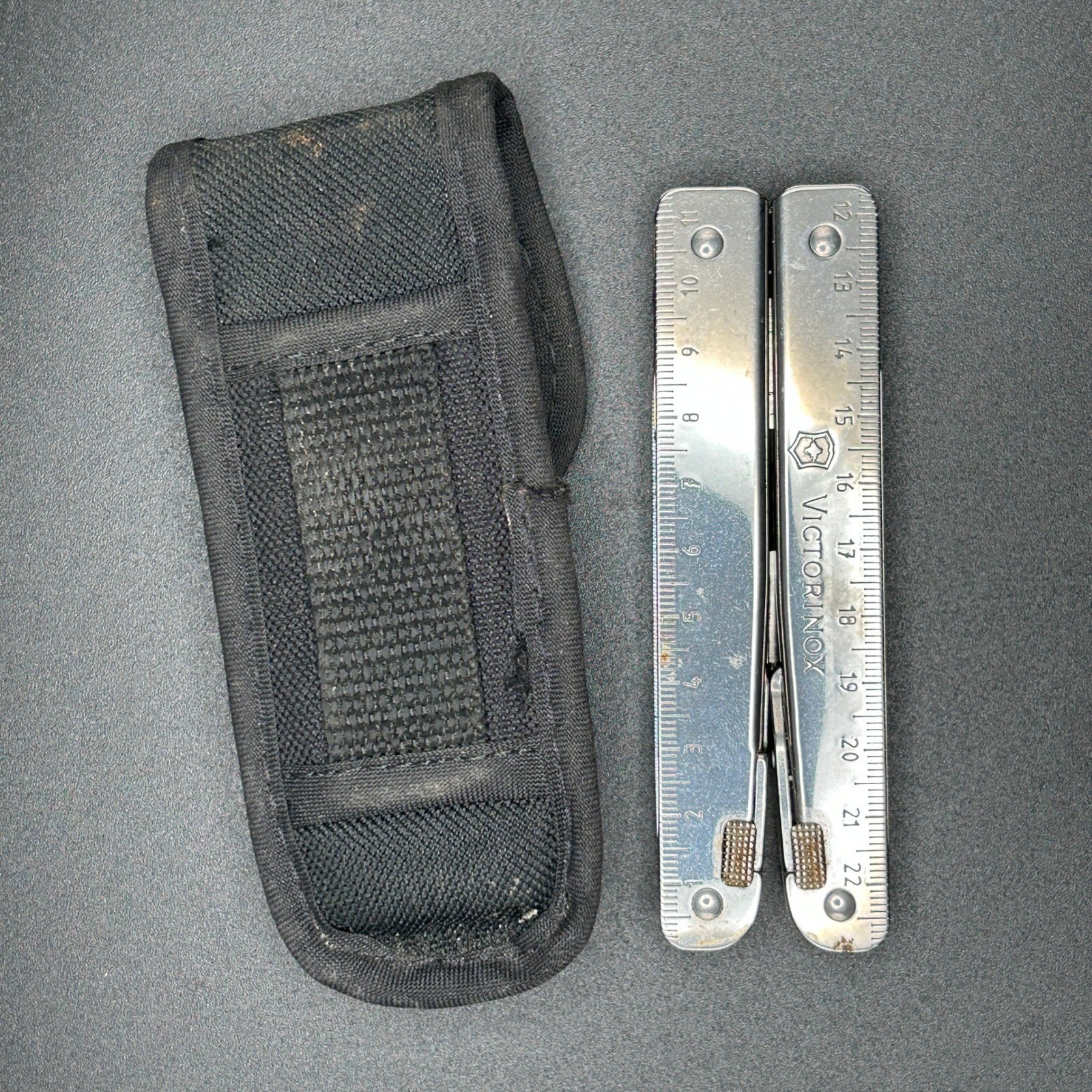 VTG Victorinox SwissTool Multi-Tool Stainless Steel W/Black Pouch Swiss Made