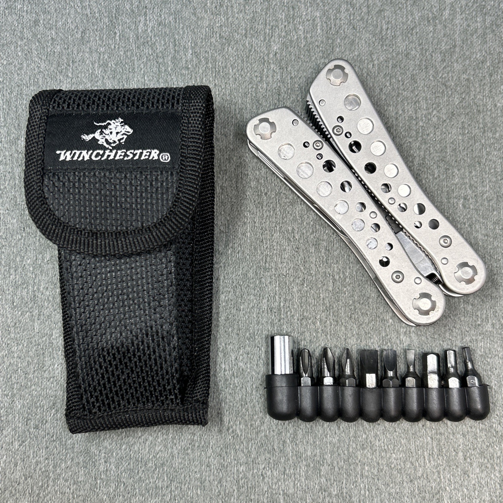 Winchester Stainless Multi Function Tool Folding Pliers Pocket Utility Knife
