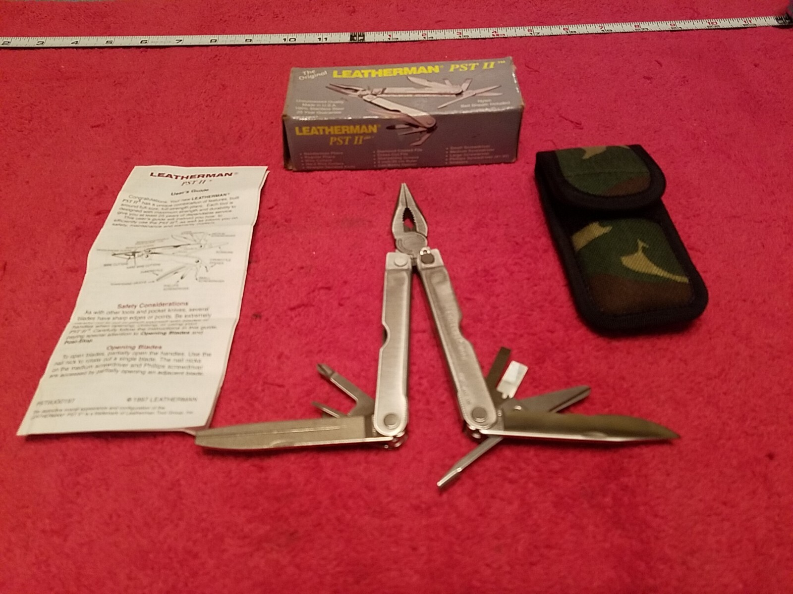 Leatherman PST II Pocket Survival Tool Multitool / Leatherman PST2 NOS VTG USA