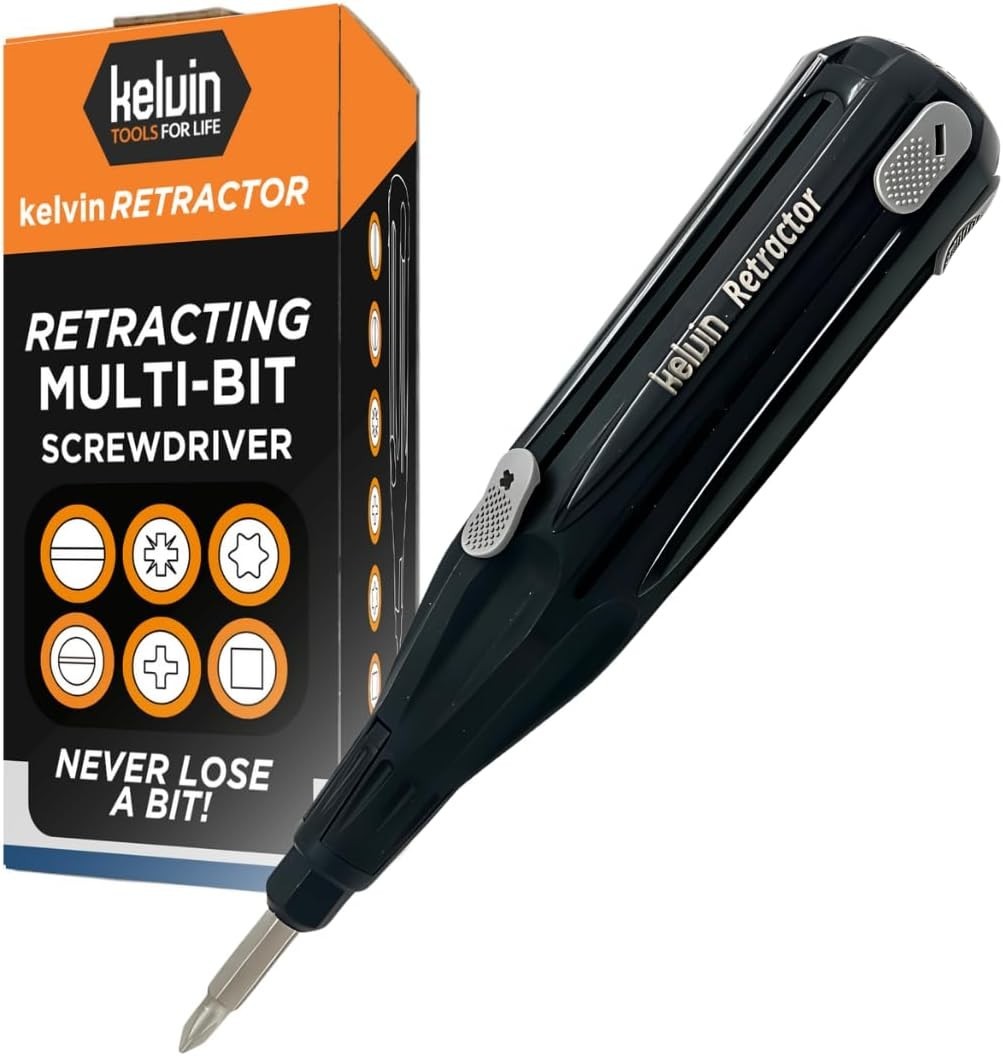 Tools Retractor – Retractable All-In-One Screwdriver Quick Change Phillips He…