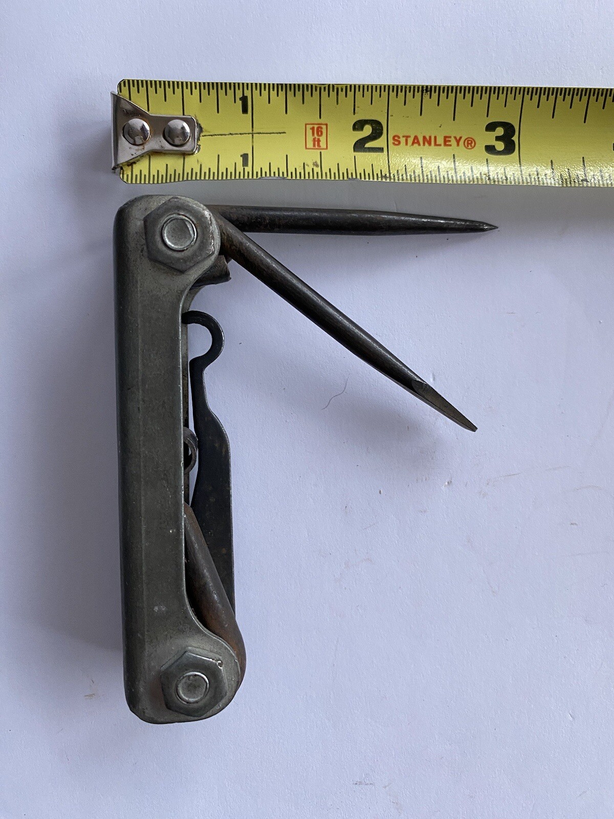 Vintage K-D # 137 Multitool USA 3 1/2″ Phillips Straight Screwdrivers Pick Hook