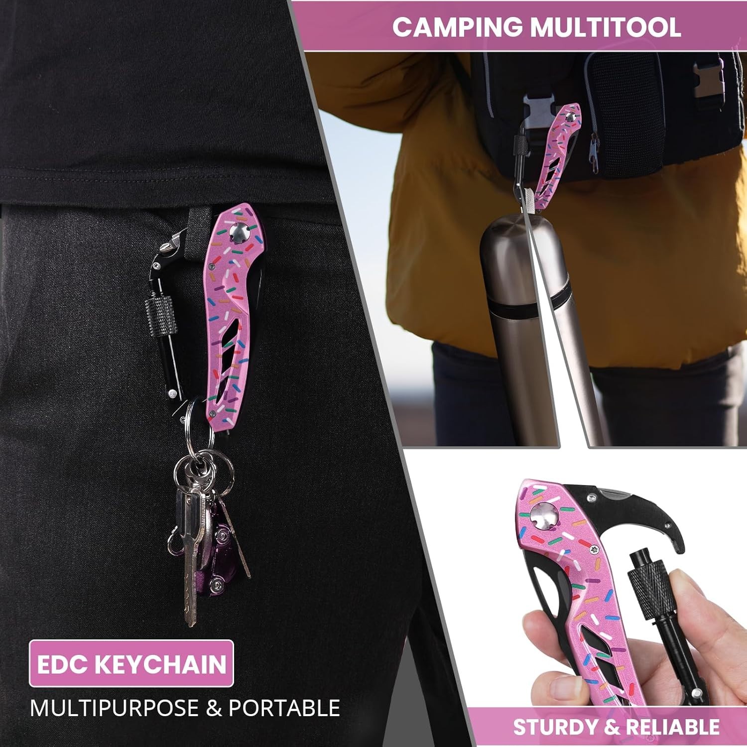 Multitool knife, Gifts for Women Wife Donut