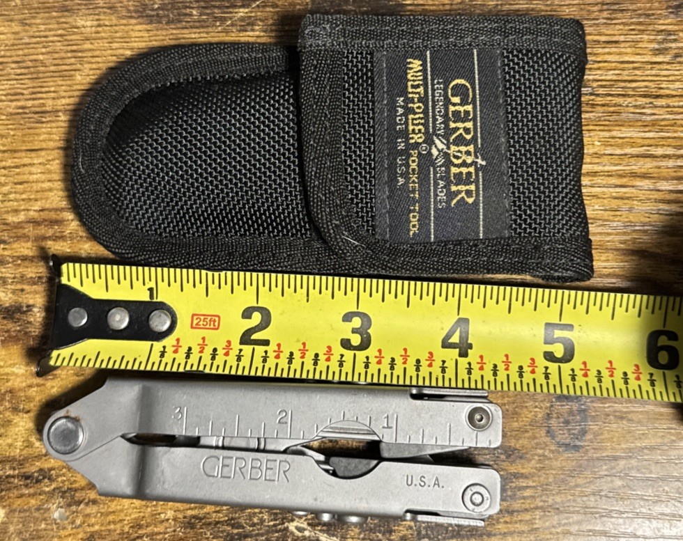 Gerber Multiplier Tool Pocket Knife #55800 In Box~Vintage~Broad Nose