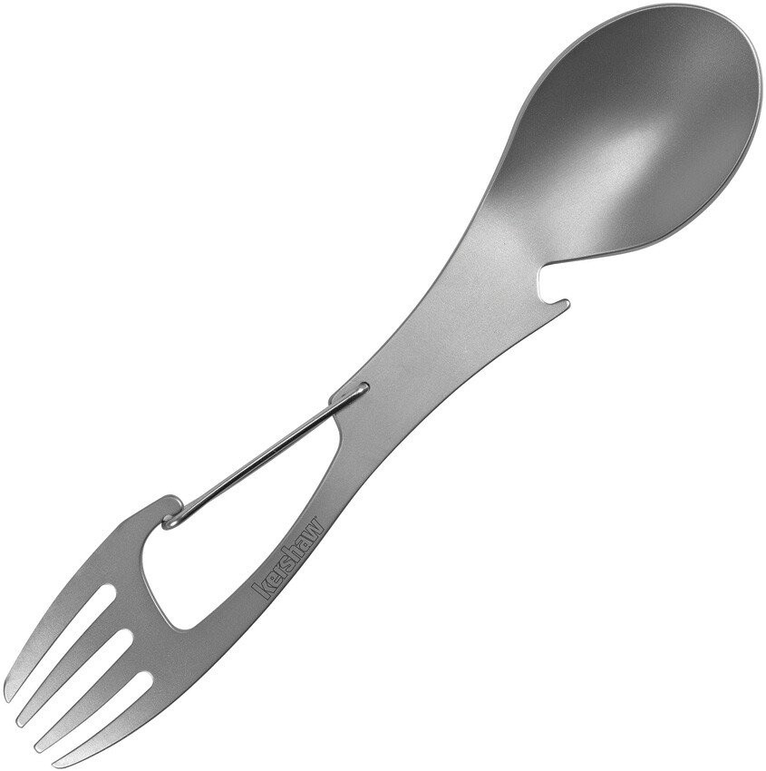 Kershaw Silver XL Ration Fork / Spoon / Bottle Opener Tool – 1145X