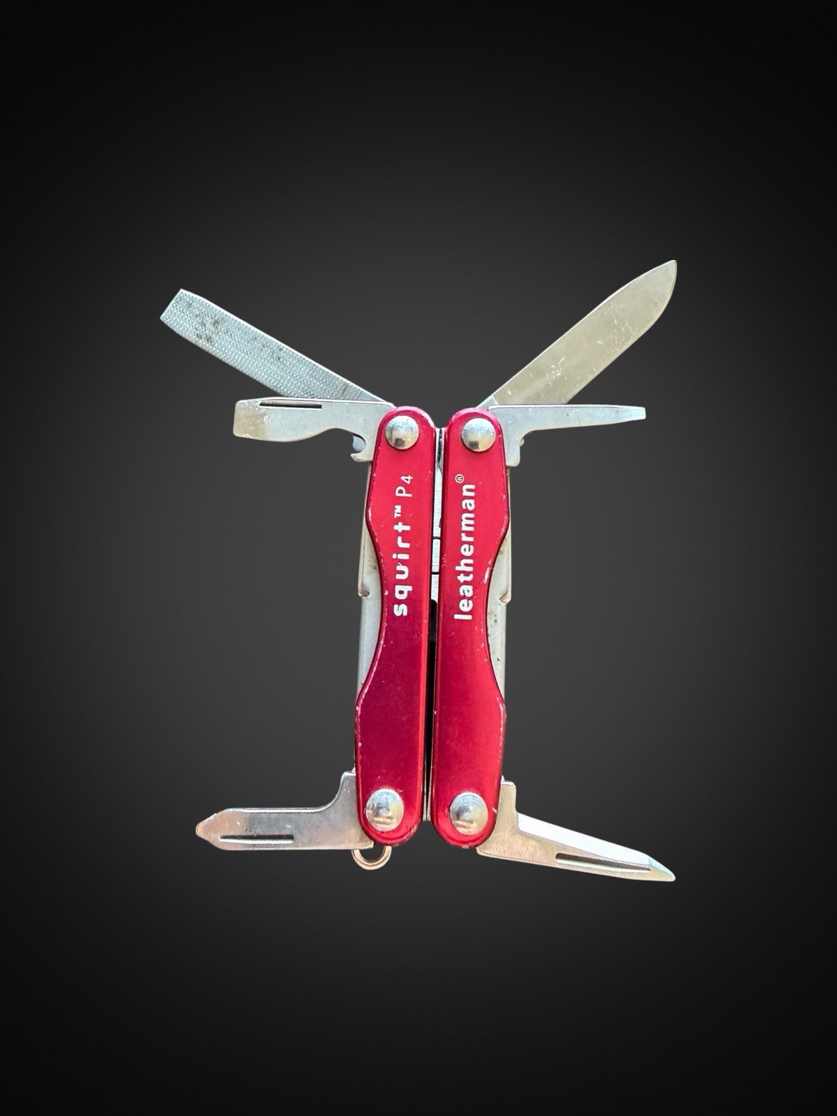 Discontinued Leatherman Squirt P4 Red Multi Tool Pliers Keychain EDC USA
