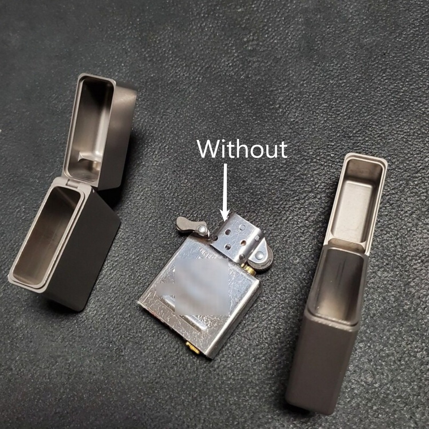 EDC Titanium Alloy Square Box Large Hinge Thick Shell Windproof Portable Tools