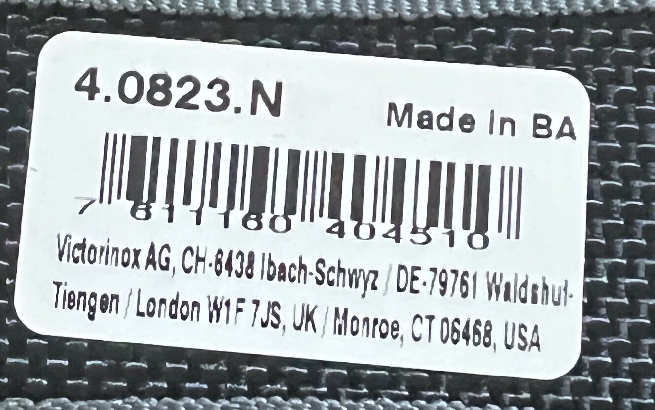 Swiss Army Black Nylon Belt Pouch for SwissTool Victorinox 4.0823.N New