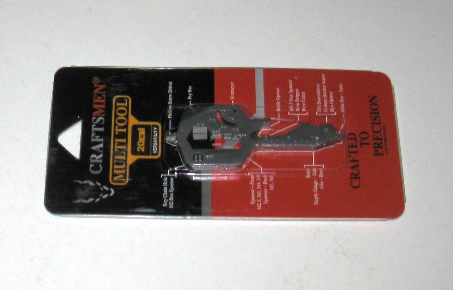 Craftsmen Multi Tool Key Shaped 20-in-1 Tool 230801-01-500 2023 EDC Keychain