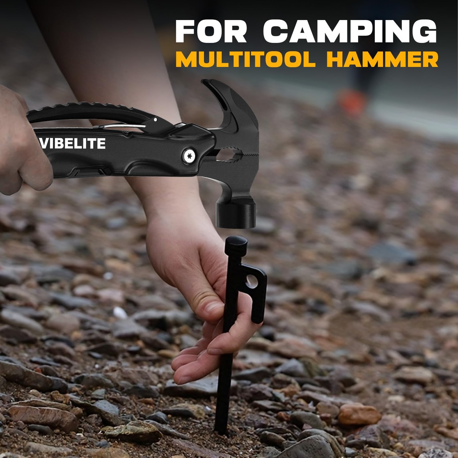 Gifts for Men, 12 in 1 Multitool Hammer for Camping, Hunting, Hiking, Birthda…