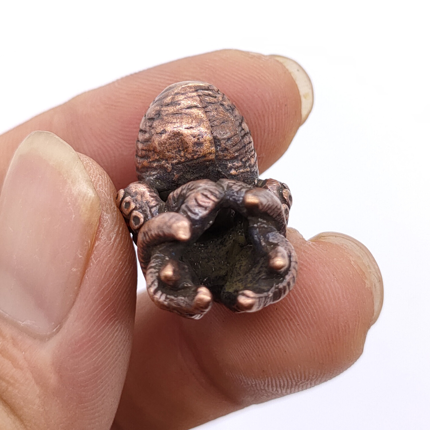 Red Copper Octopus Folding Knife Bead Cool DIY Umbrella Rope Tool Knife Pendant
