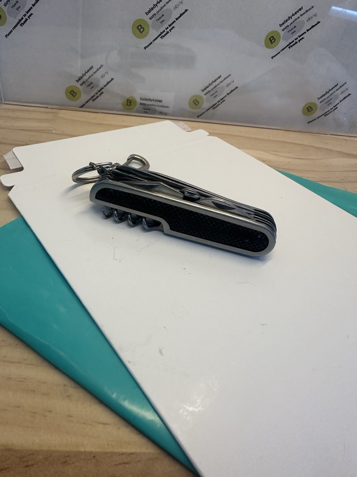 Rubber Handle 11 in 1 Multitool Key Chain 3.25” Closed