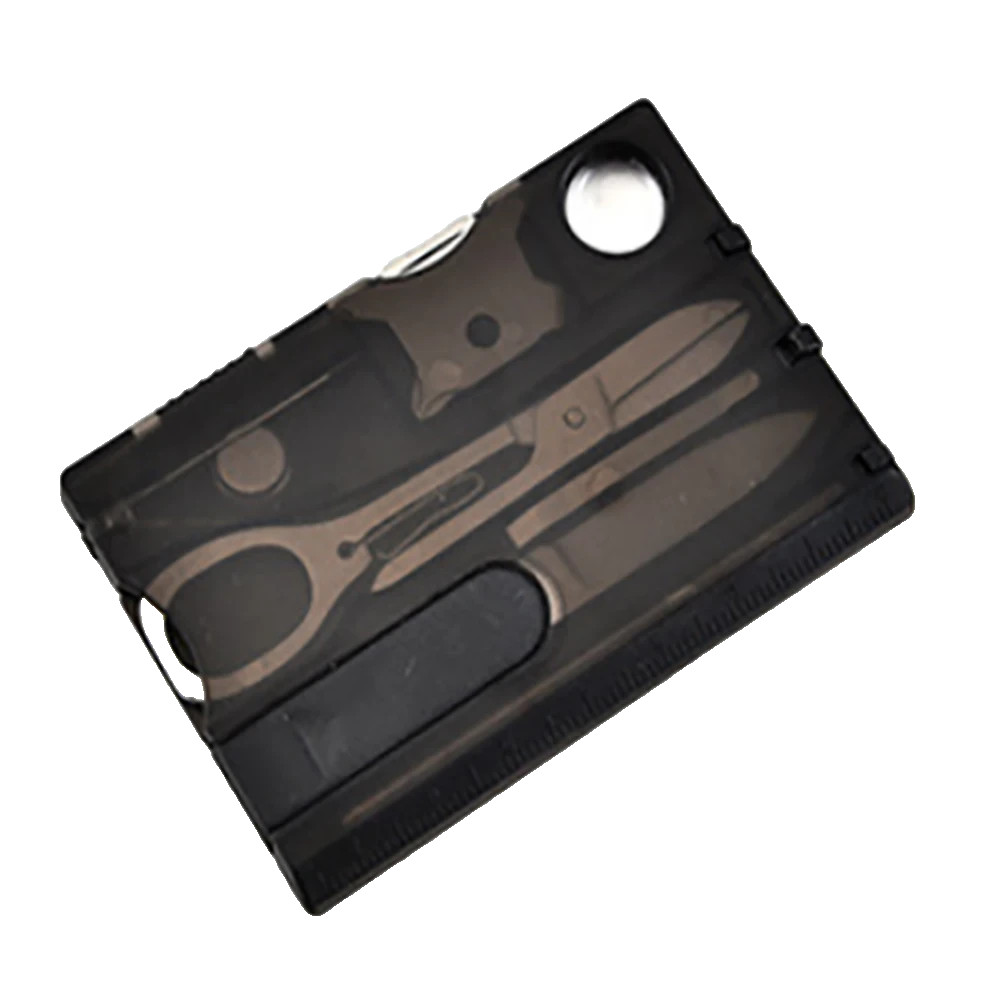 12-in-1 EDC Multitool Survival Tool with Knife Scissors Screwdriver Pocket Card