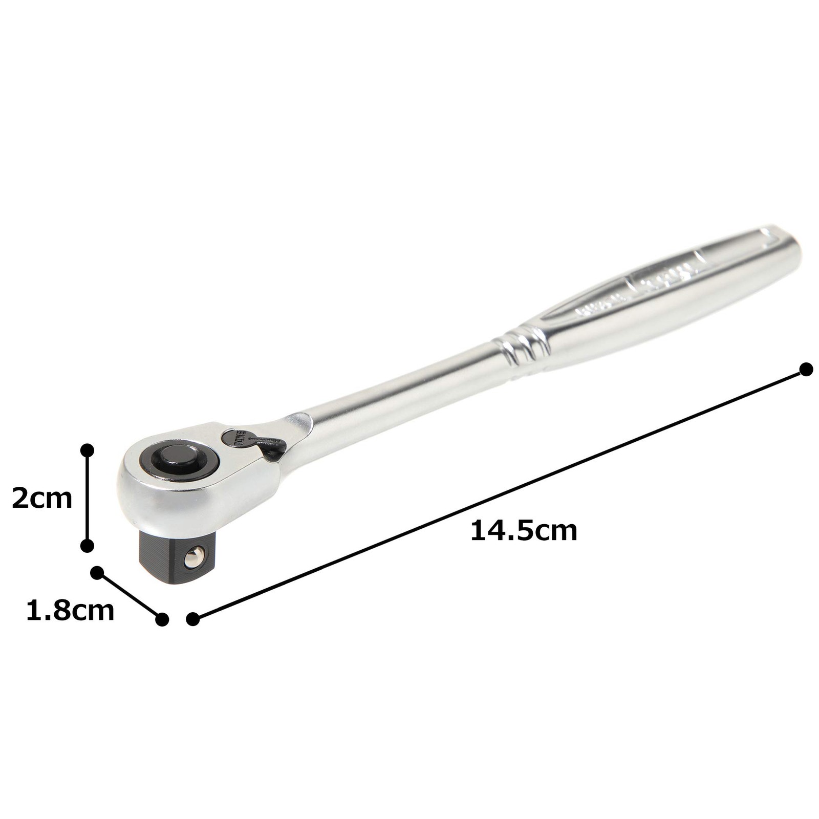 3 8 Inch 9 5Mm Silver Black Wrench Drive Lightweight 72 Teeth Compact Tool