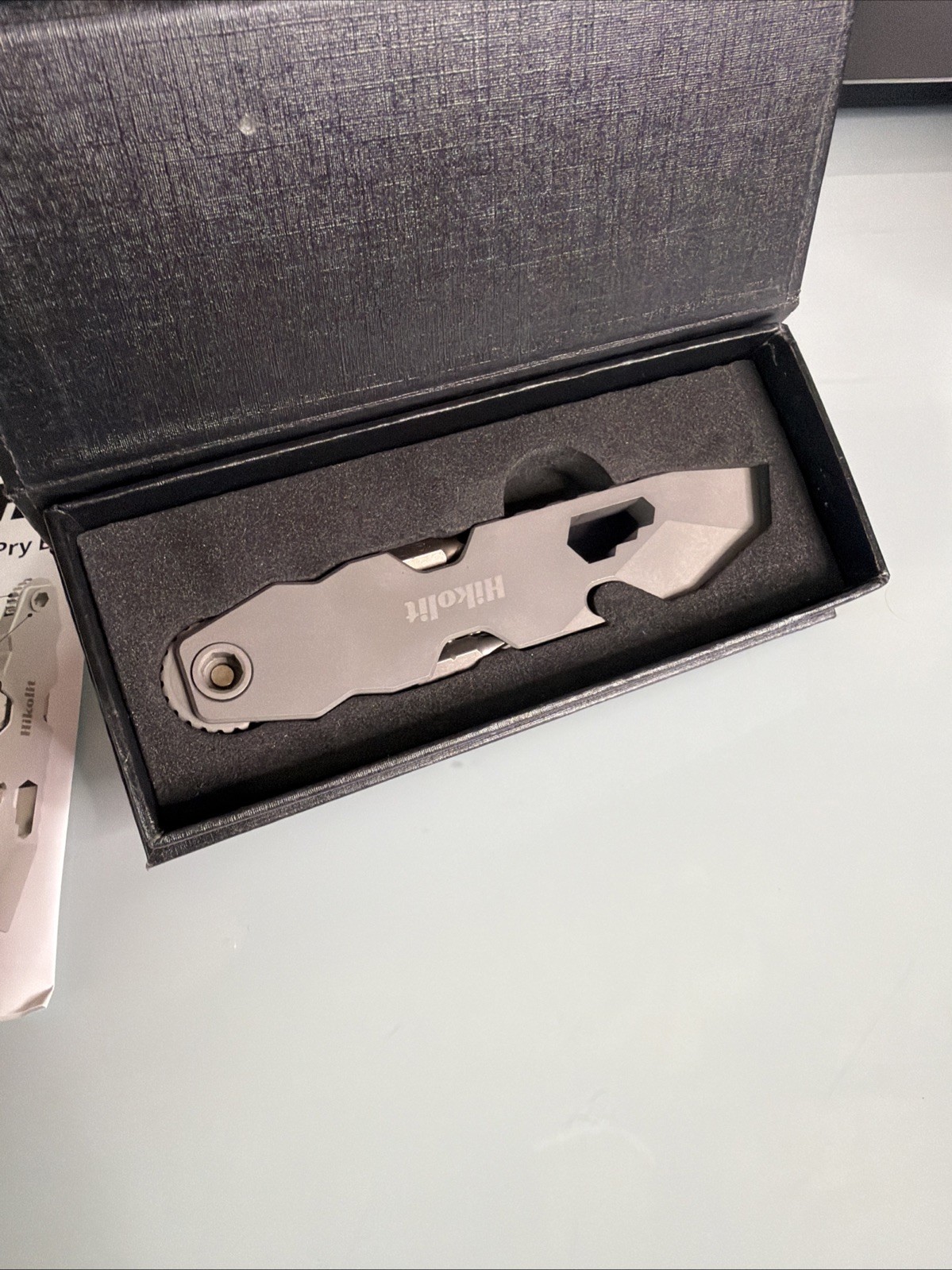 Versatile EDC Multitool Pry Bar with Ratchet Screwdriver, Bottle Opener & Hex Wr
