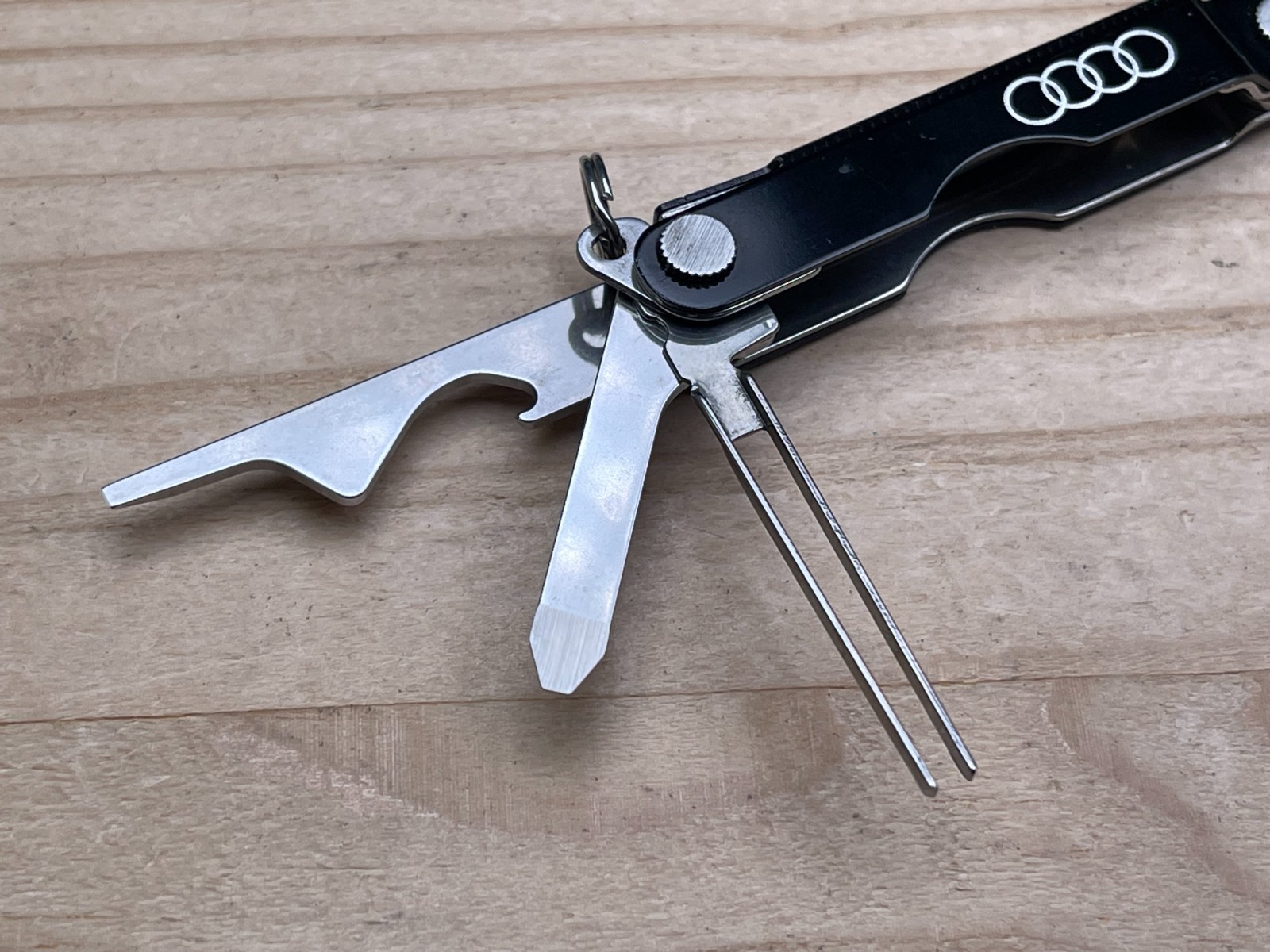 Leatherman Micra Black Anodized Aluminum Multi-tool Knife W/AUDI Logo 11/08
