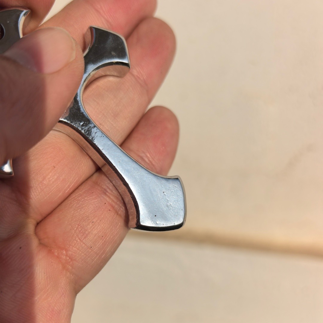 Brass Solid Cross Pendant EDC Tool – Electroplated surface – can be polished