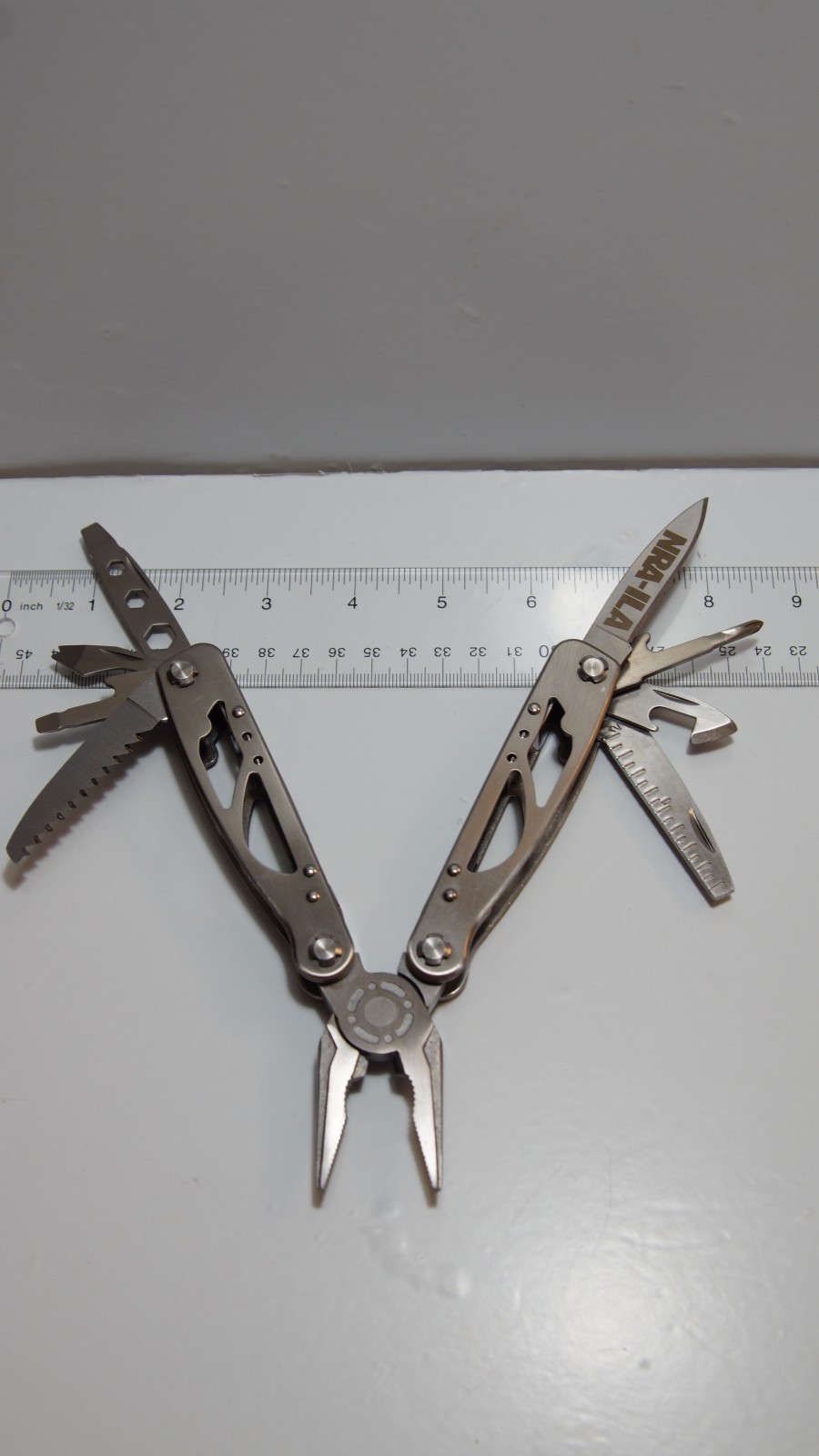 NRA‑ILA Stainless Multi‑Tool w/ Spring Pliers & Hard Form‑Fitted Nylon Pouch
