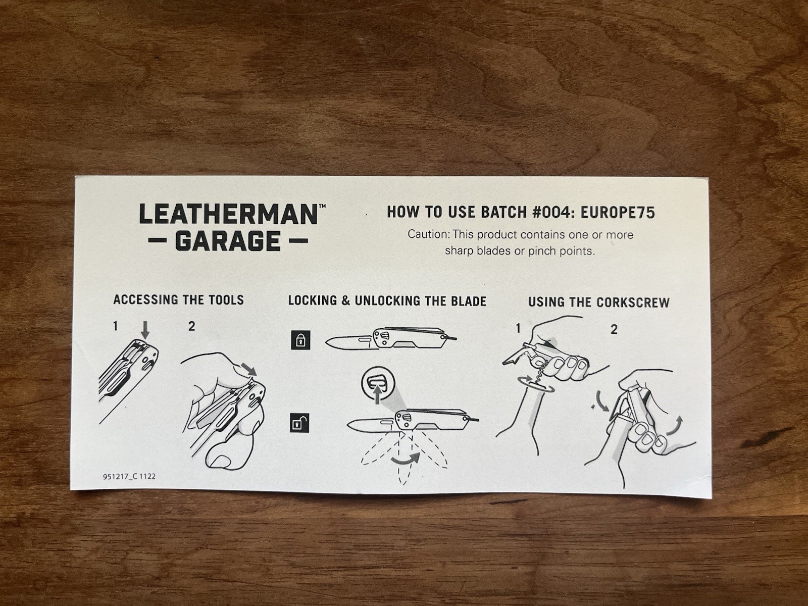 Leatherman Garage Batch #004 Multitool European Edition Brand New In Box
