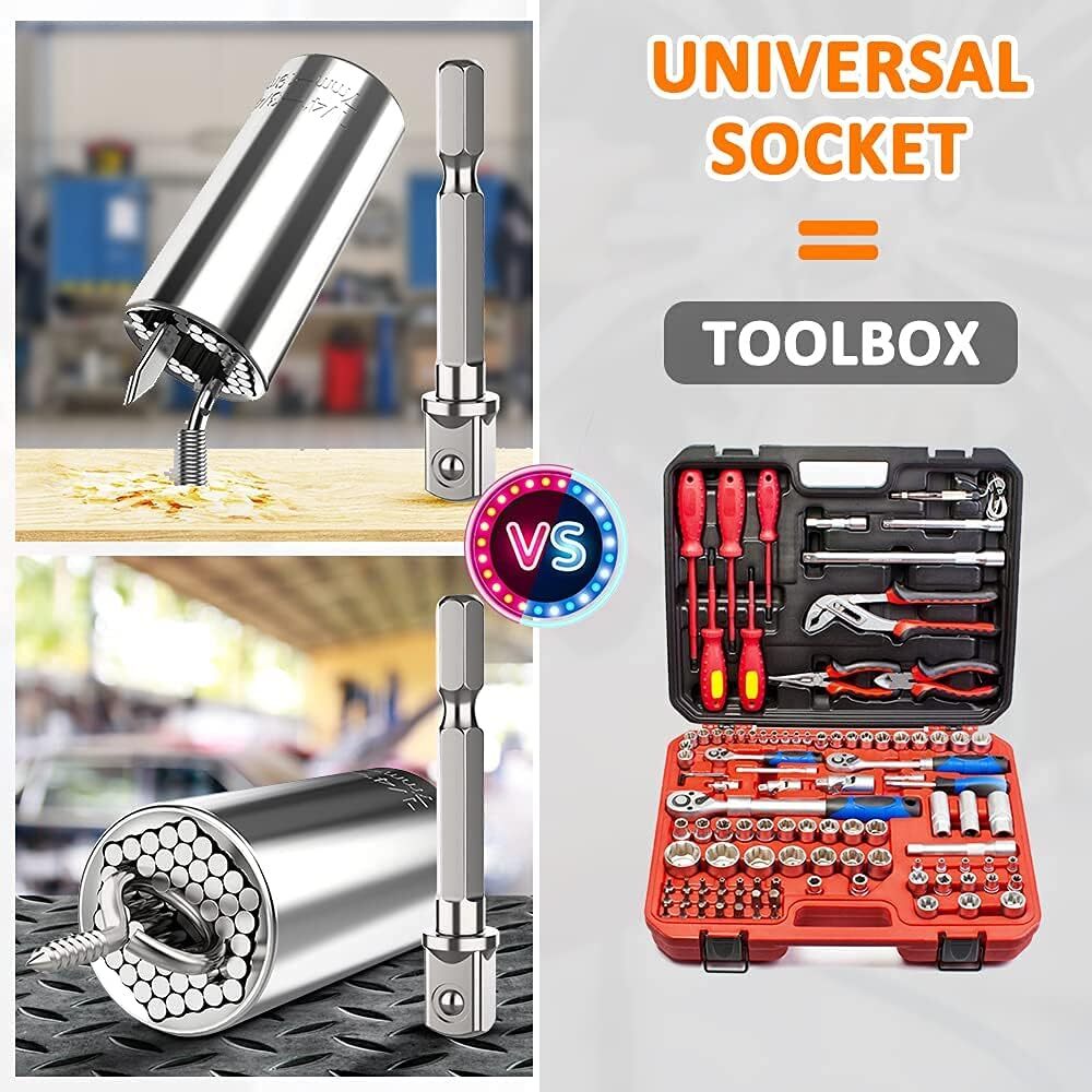 Universal Socket Tool, 7-19mm, Gifts for Men, Stocking Stuffers