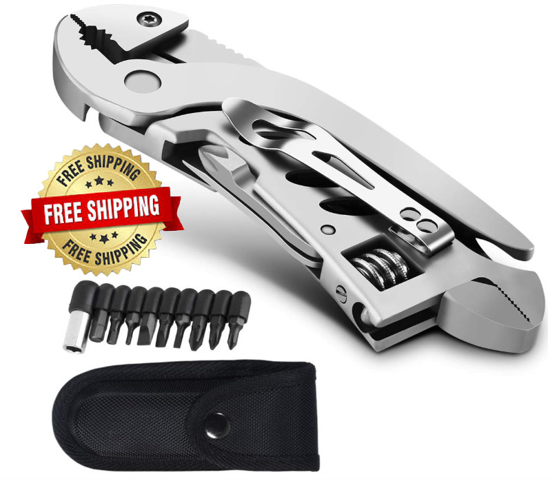 Llave Multiherramienta Plegable 7 en 1 con Alicates, Cutter y Destornilladores