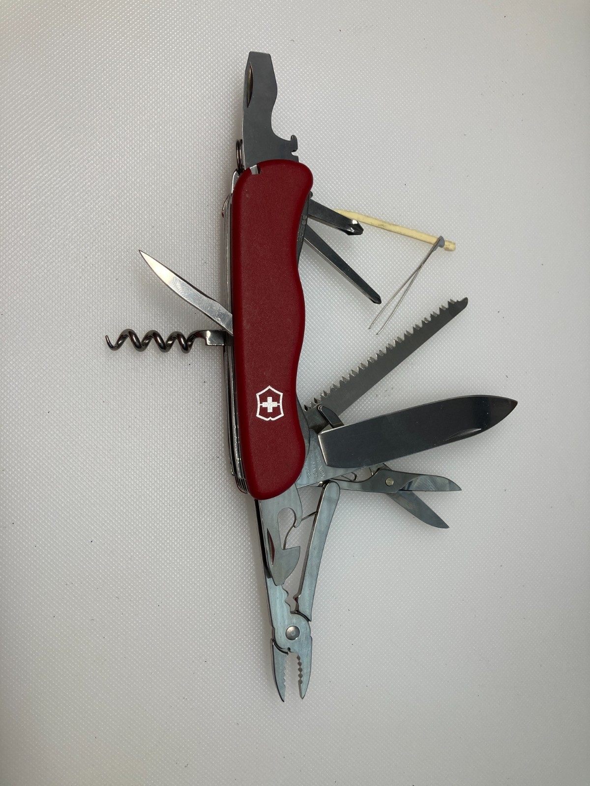 Victorinox Hercules 111mm Swiss Army Knife – Red Liner Lock – Pliers – Scissors