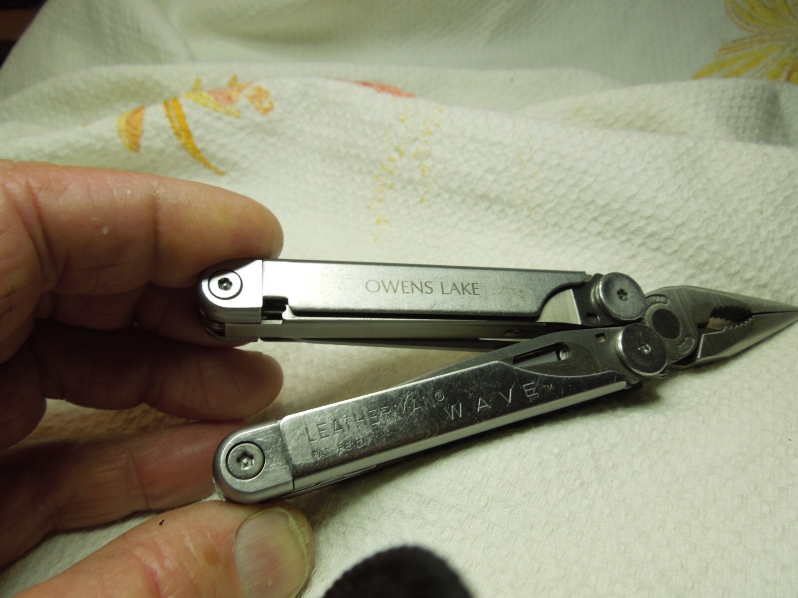 The Original Leatherman Wave Multi Tool USA 2001 PAT.PEND. UNIQUE INSCRIBED LOOK
