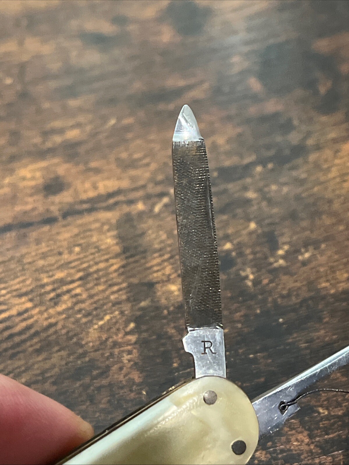 Vintage Solingen Germany Pocket Knife Koenig Iron Works Houston TX Collectible