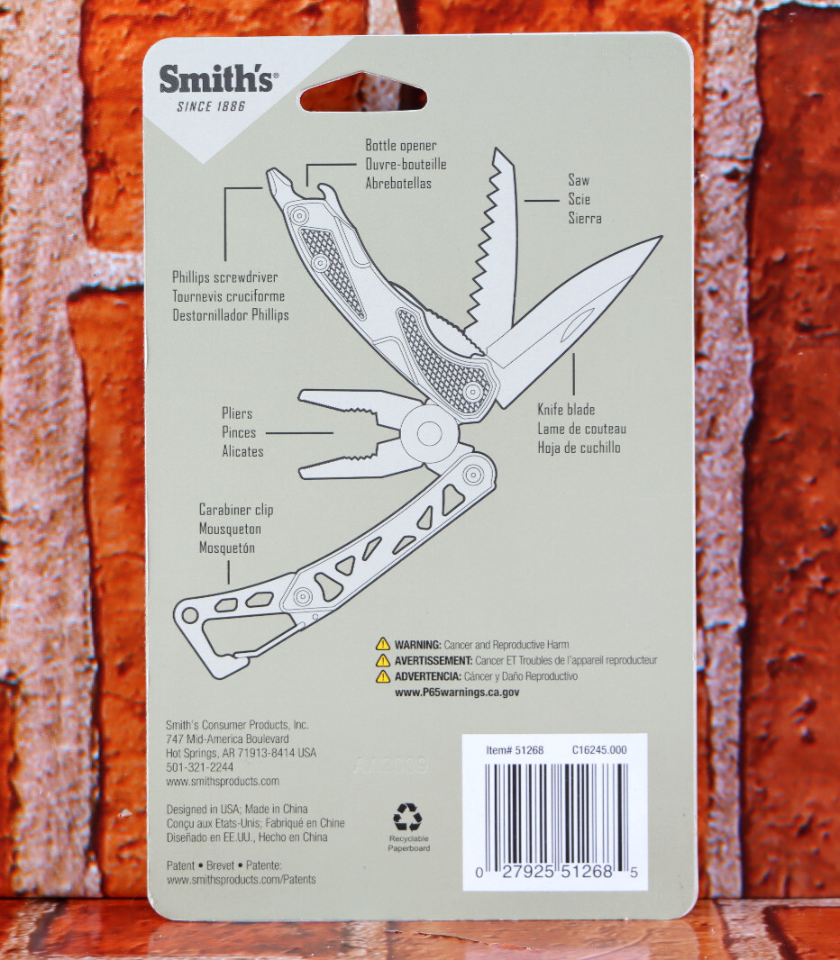 Smith’s 51268 Edge Sport 2.75″ Multi-Tool Knife