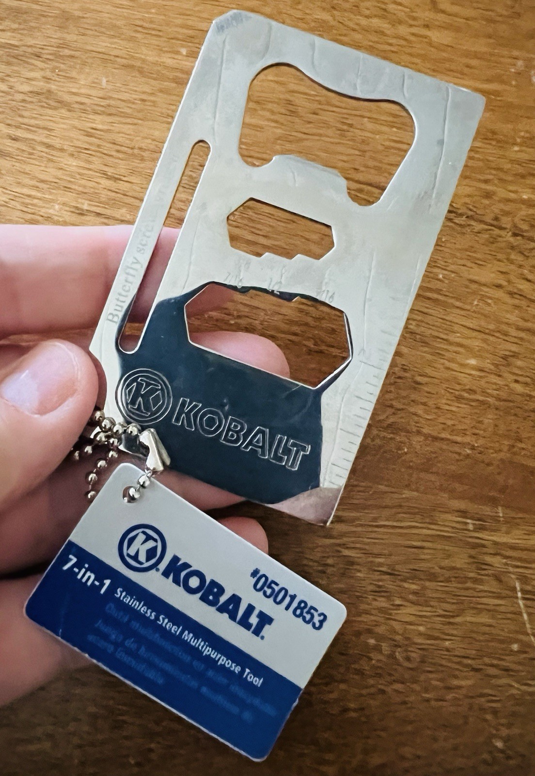 Kobalt 7 In 1 Stainless Steel Multipurpose Tool Keychain