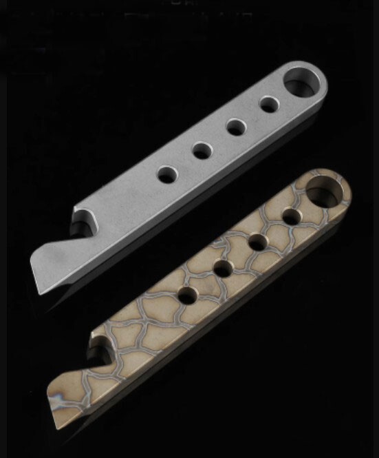 Titanium Alloy Outdoor Multi Tools Pocket Pry Bar Crowbar Bottle Opener EDC