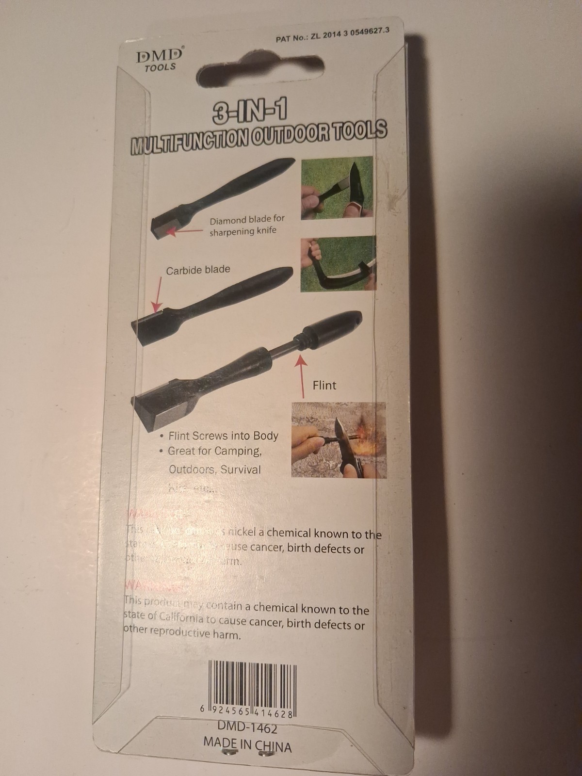3 In 1 Multifunction Outdoor Survival Tool By DMD Tools
