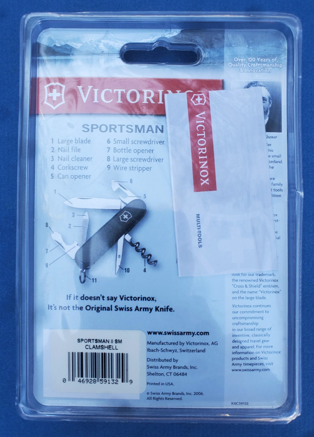 Victorinox Sportsman II Swiss Army Knife 13 Functions NEW IN PACKAGE Swiss Made