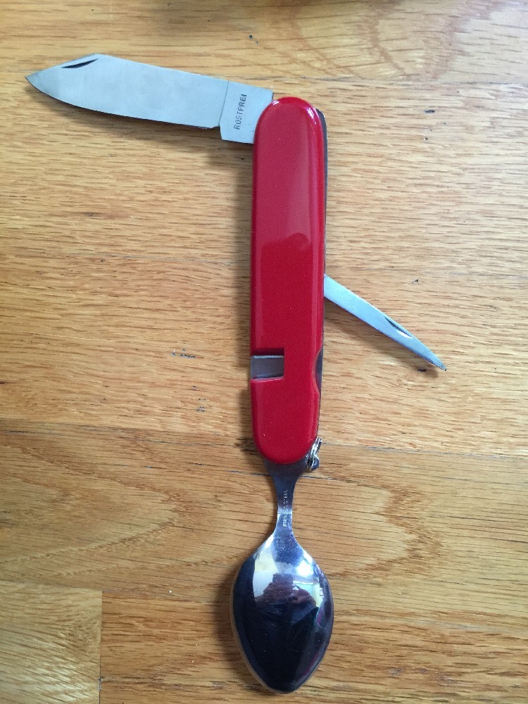 COME-A-PART STAINLESS STEEL CAMPING KNIFE 6 PIECE UTILITY MADE IN JAPAN