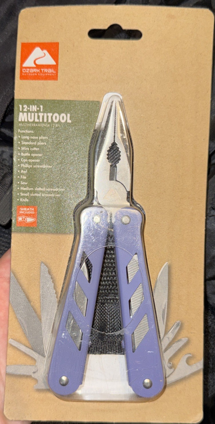 NEW Ozark Trail Outdoor Equipment 12-In-1 Multitool with Sheath Included