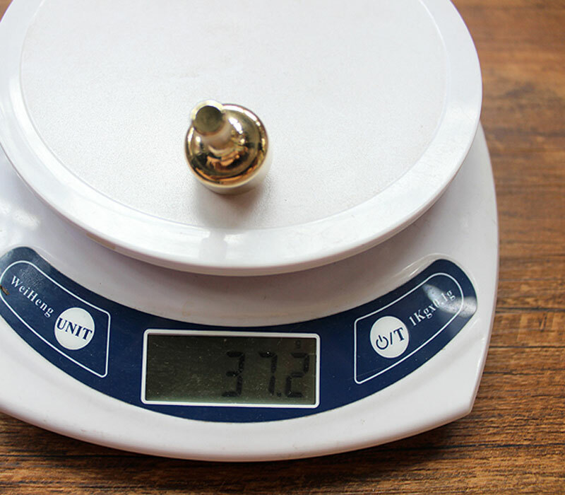 Handmade Solid Brass Precision EDC Toy Spinning Top Professional Ceramic Bead