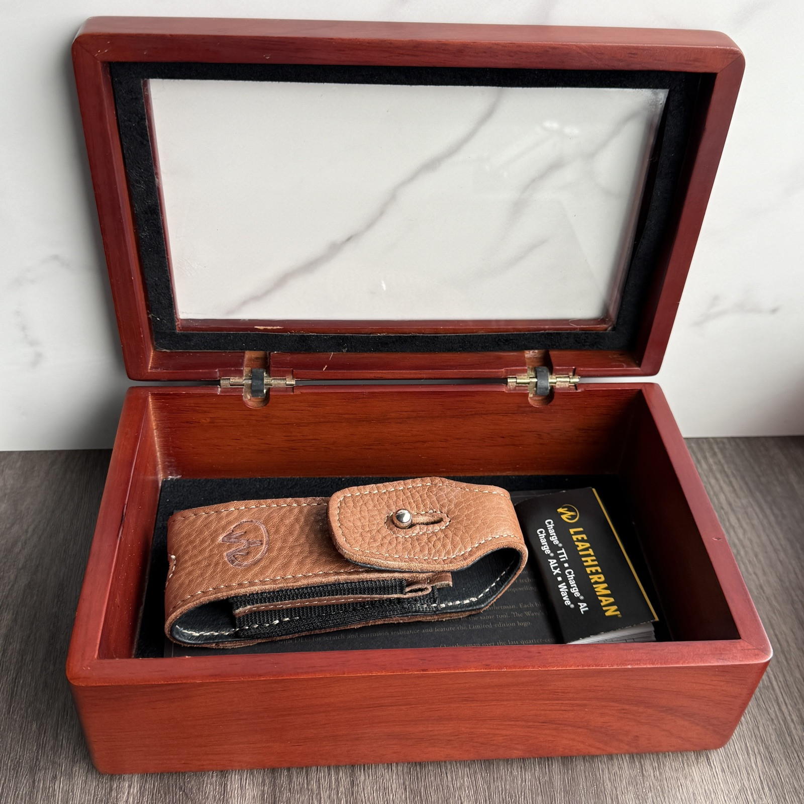 Collectible Limited Edition Leatherman Damascus Wave multitool. Serialized