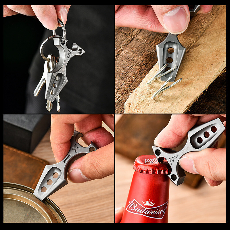 Titan Alloy Pocket Pry Bar Crowbar Portable Outdoor EDC Multi Tools