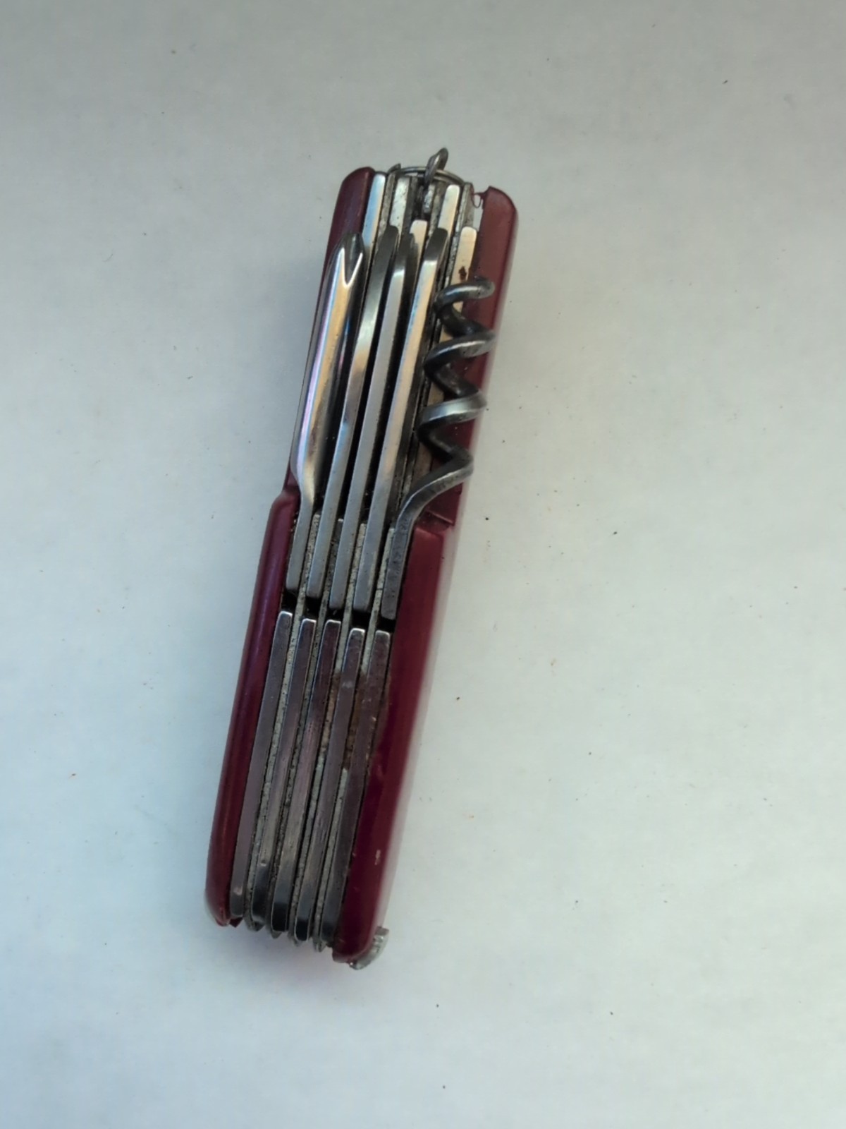 -Swiss Army Style Red Utility Pocket Knife Multi Tool China Stainless SteelBlade