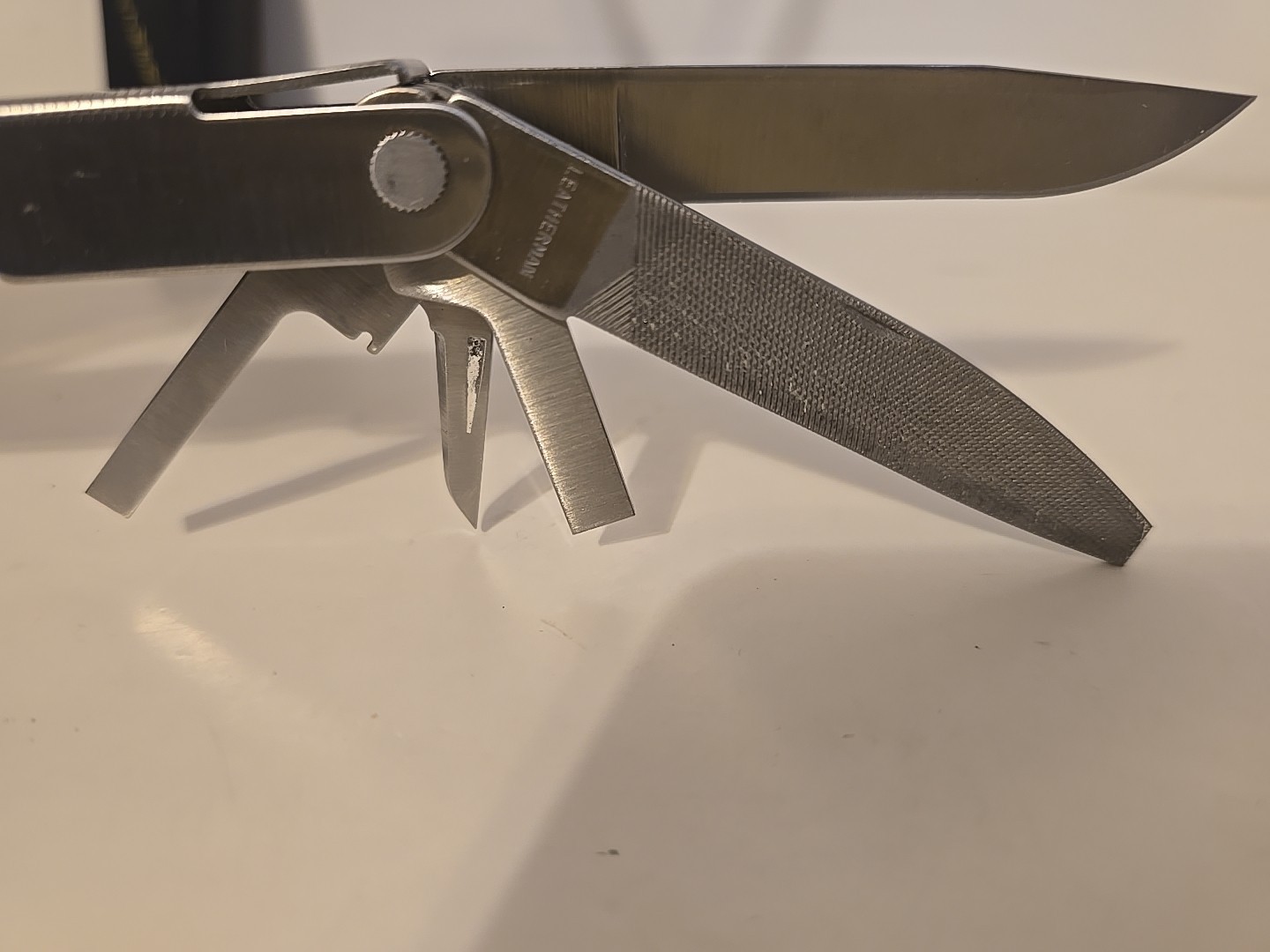 Vtg Leatherman Tool Patent Pending USA Stainless Steel Multi-Tool & Sheath