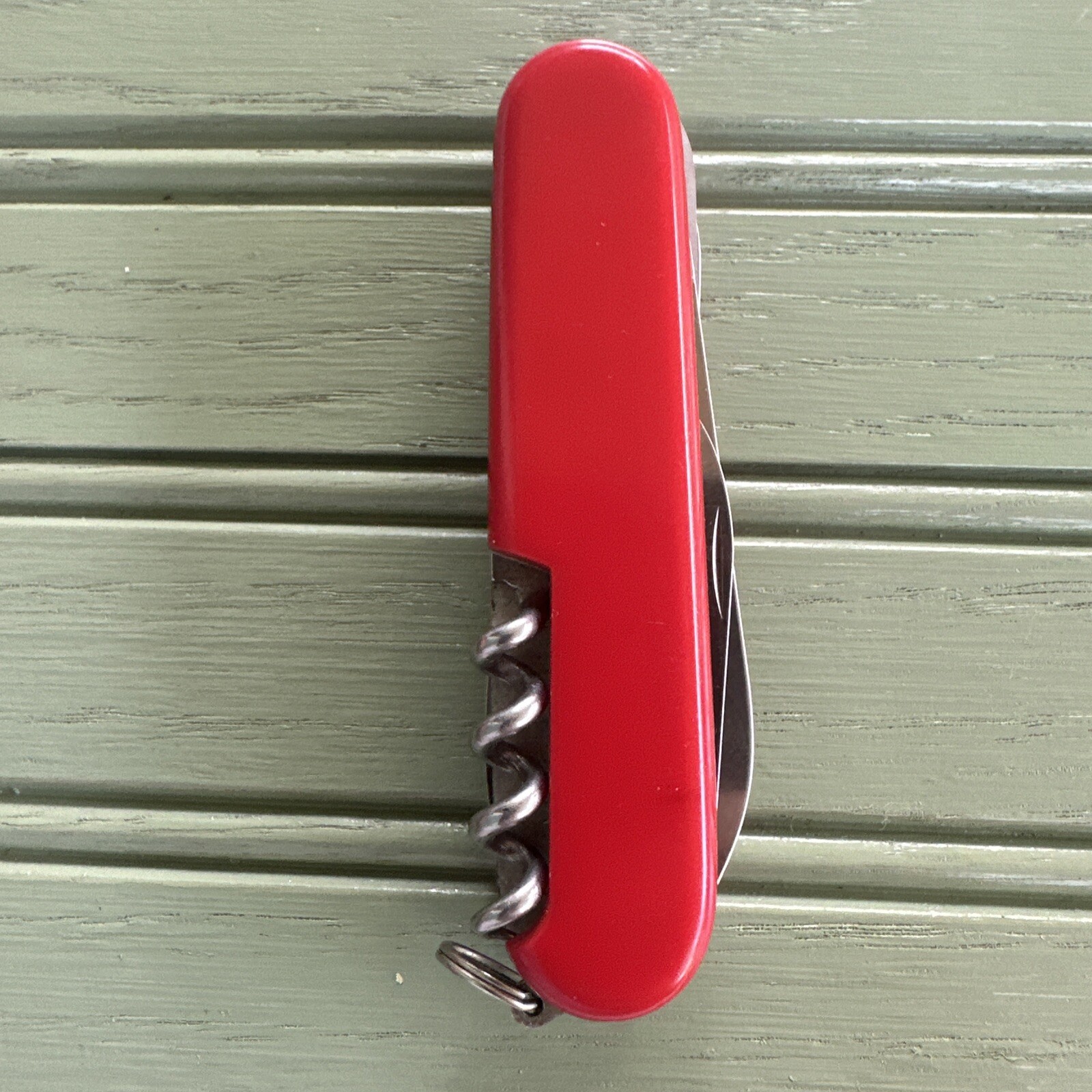 1976-1985 Red Victorinox Huntsman Swiss Army Knife, fish, hike, camp, EDC