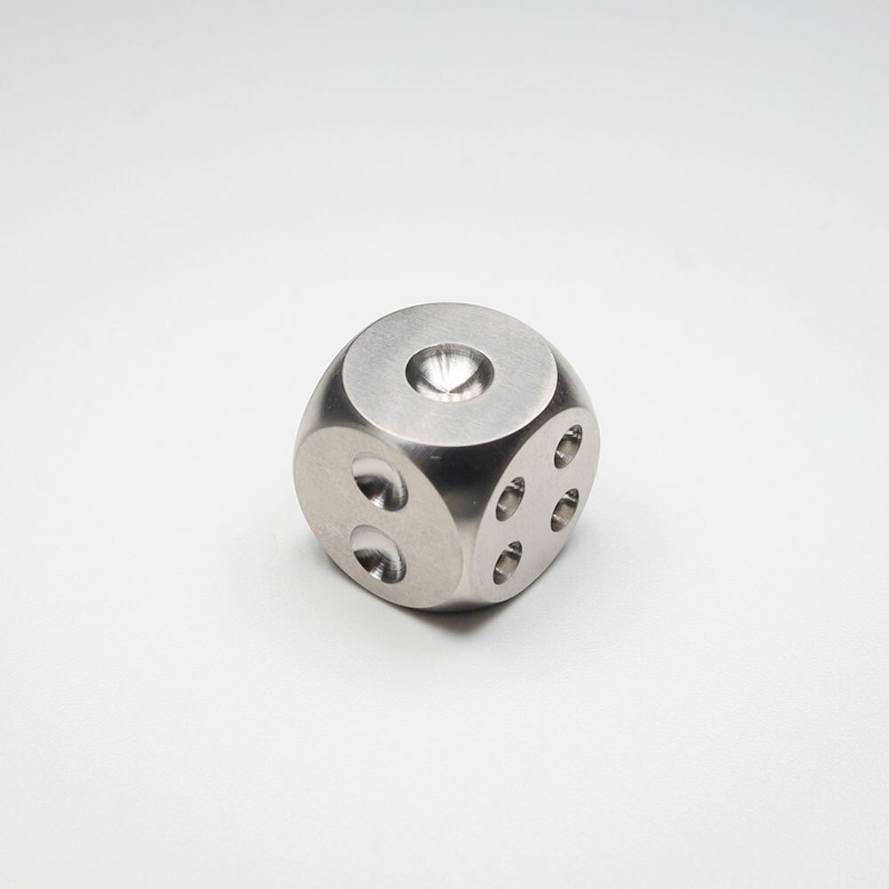 EDC Creative Solid TC4 Titanium Alloy Dice EDC Toy KTV Entertainment Supplies